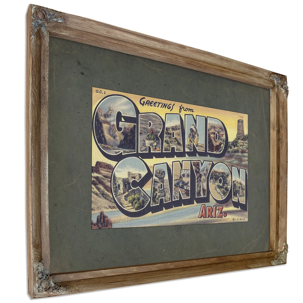 Arizona Grand Canyon — Verdigris Framed Canvas Print | Bella Frye