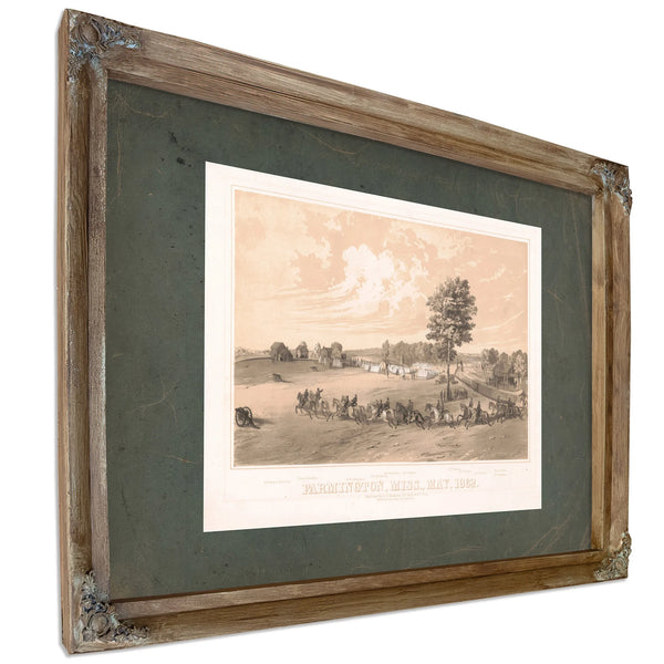 Farmington Miss May 1862 1862 — Verdigris Framed Canvas Print | Bella Frye