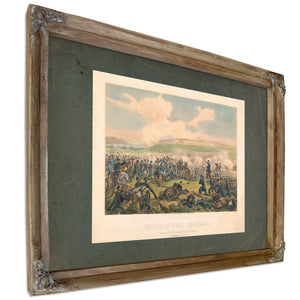 Battle of Fort Donelson 19th Century — Verdigris Framed Canvas Print | Bella Frye
