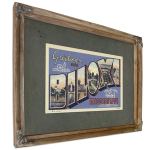 Mississippi Biloxi — Verdigris Framed Canvas Print | Bella Frye