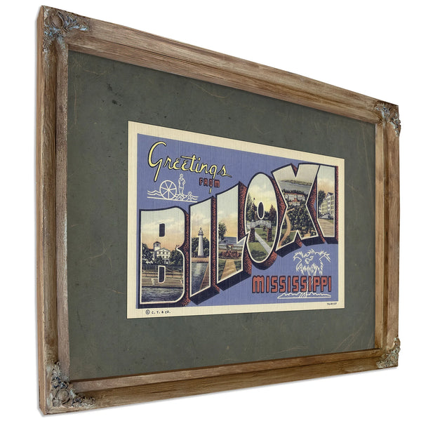Mississippi Biloxi — Verdigris Framed Canvas Print | Bella Frye