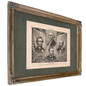 Americas Greatest Patriots 189 — Verdigris Framed Canvas Print | Bella Frye