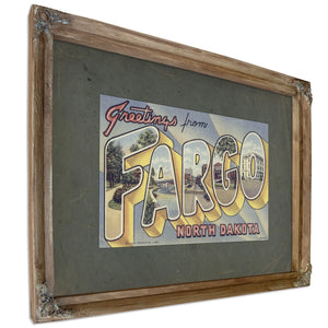 North Dakota Fargo — Verdigris Framed Canvas Print | Bella Frye