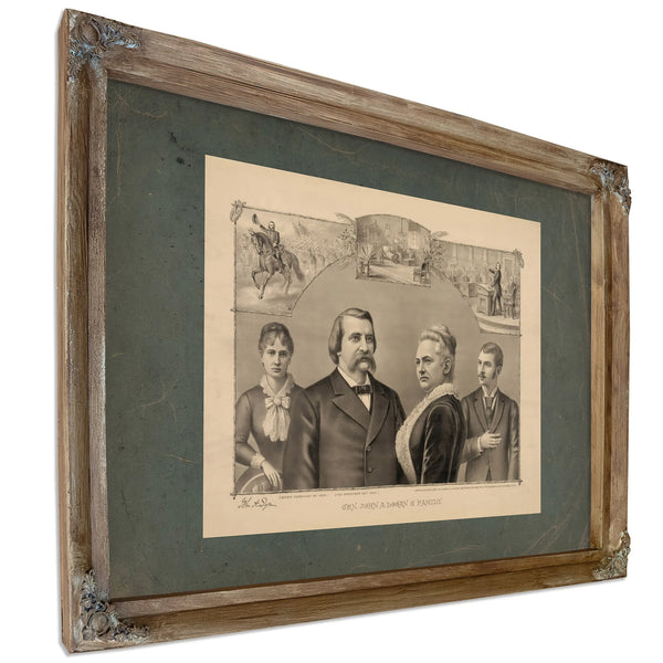 General John Alexander Logan Family 1887 — Framed Wall Art Room View | Bella Frye