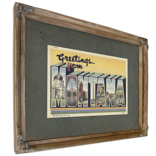 Montana — Verdigris Framed Canvas Print | Bella Frye