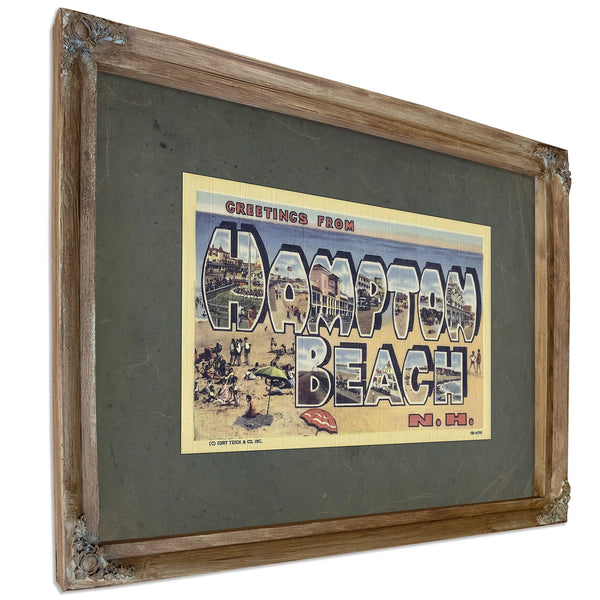 New Hampshire Hampton Beach — Verdigris Framed Canvas Print | Bella Frye