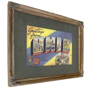 Ohio — Verdigris Framed Canvas Print | Bella Frye