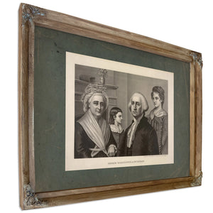 George Washington at Mt Vernon 1889 — Verdigris Framed Canvas Print | Bella Frye