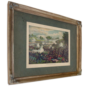 Battle of Bull Runjuly 21st 1861federal Gen Mcdowell Confederate Gen Beaureg — Verdigris Framed Canvas Print | Bella Frye