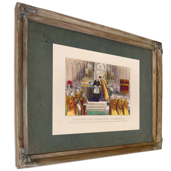 Imposing the Cardinals Berretta Upon His Grace Archbishop Mccloskey of New Y — Framed Wall Art Room View | Bella Frye