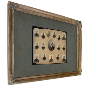 Cleveland Blues Baseball Team 192 — Verdigris Framed Canvas Print | Bella Frye