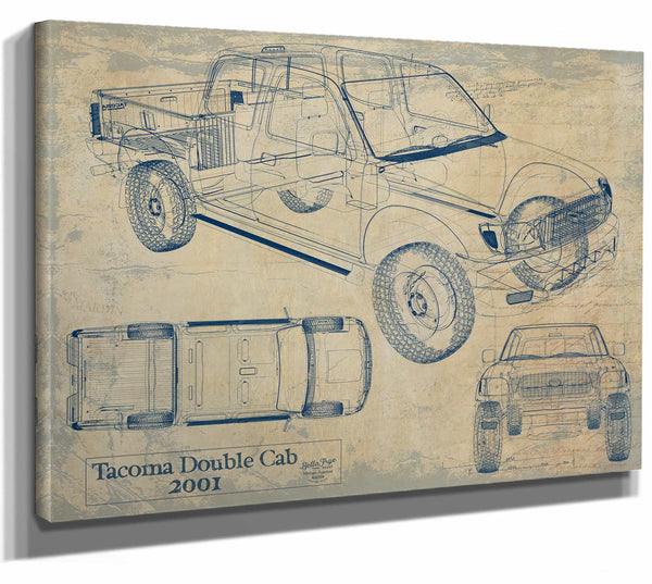 2001 Toyota Tacoma Double Cab Limited Wall Art from Bella Frye.