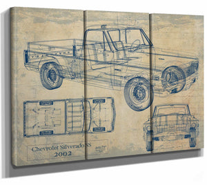 2002 Chevrolet Silverado Ss Wall Art from Bella Frye.