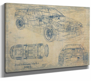 2003 Mustang Mach 1 Wall Art from Bella Frye.