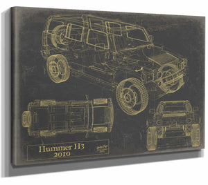 2010 Hummer H3 Wall Art from Bella Frye.