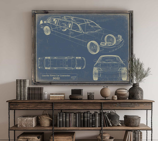 2011 Lincoln Town Car Limousine Wall Art from Bella Frye.