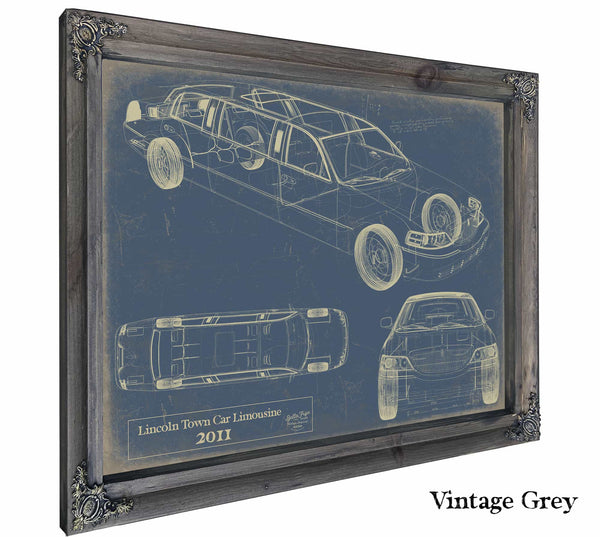 2011 Lincoln Town Car Limousine Wall Art from Bella Frye.