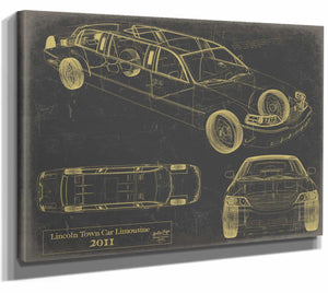 2011 Lincoln Town Car Limousine Wall Art from Bella Frye.