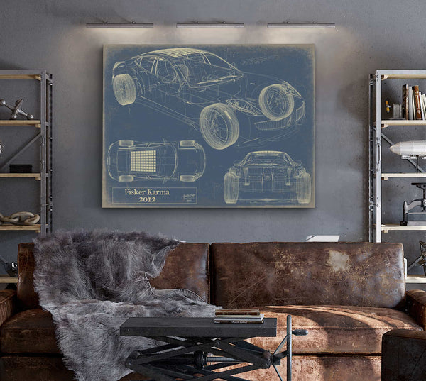 2012 Fisker Karma Wall Art from Bella Frye.