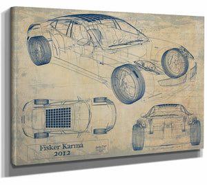 2012 Fisker Karma Wall Art from Bella Frye.