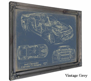 2015 Chevrolet Corvette c7 Stingray Wall Art from Bella Frye.