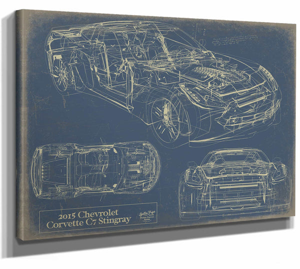 2015 Chevrolet Corvette c7 Stingray Wall Art from Bella Frye.