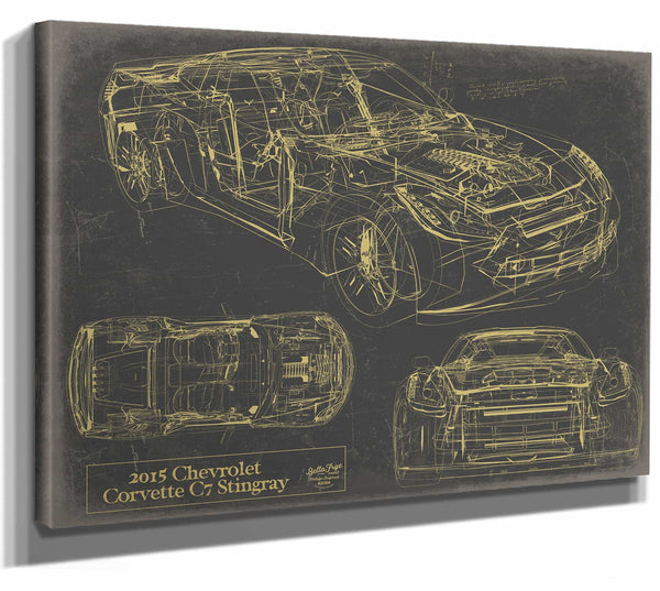 2015 Chevrolet Corvette c7 Stingray Wall Art from Bella Frye.