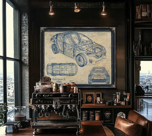 2017Tesla Model X Wall Art from Bella Frye.