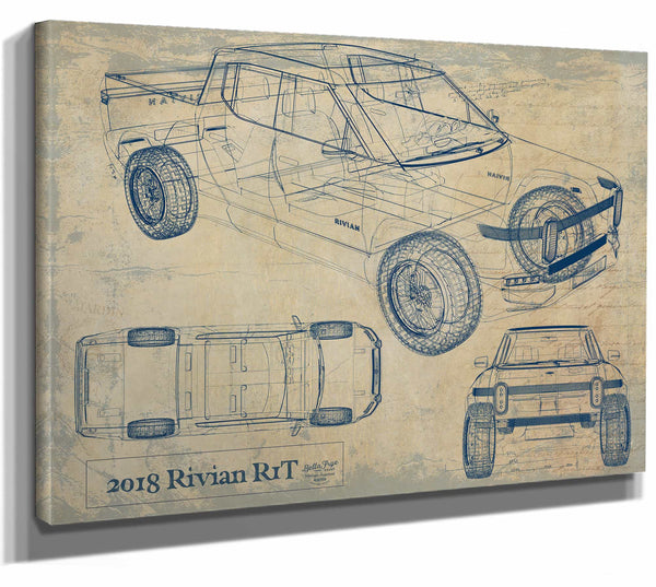 2018 Rivian R1T Wall Art from Bella Frye.