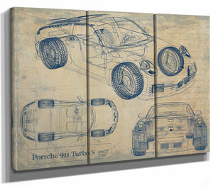 2019 Porsche 911 Turbo S Wall Art from Bella Frye.