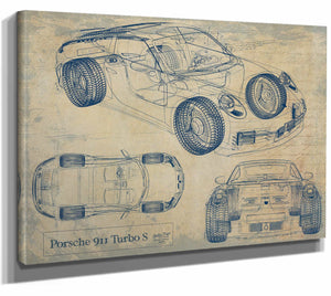 2019 Porsche 911 Turbo S Wall Art from Bella Frye.