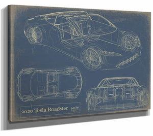 2020 Tesla Roadster Wall Art from Bella Frye.