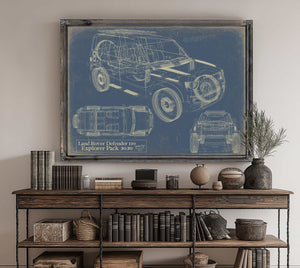 2020 Land Rover Defender110 Explorer Pack Wall Art from Bella Frye.