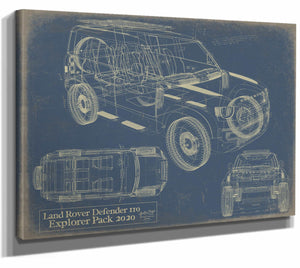 2020 Land Rover Defender110 Explorer Pack Wall Art from Bella Frye.