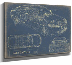 2022 Bmw I4 Wall Art from Bella Frye.