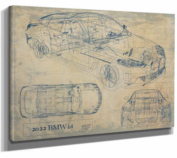 2022 Bmw I4 Wall Art from Bella Frye.