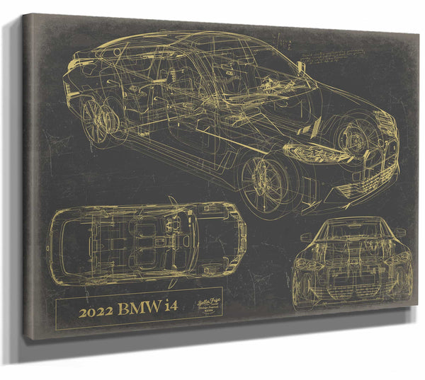 2022 Bmw I4 Wall Art from Bella Frye.