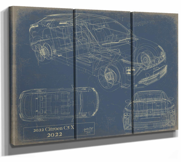 2022Citroen C5X Wall Art from Bella Frye.