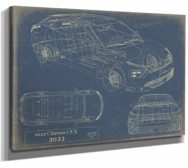 2022Citroen C5X Wall Art from Bella Frye.