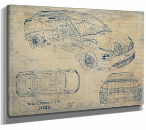 2022Citroen C5X Wall Art from Bella Frye.