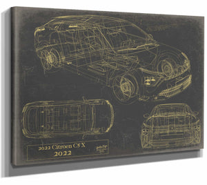 2022Citroen C5X Wall Art from Bella Frye.