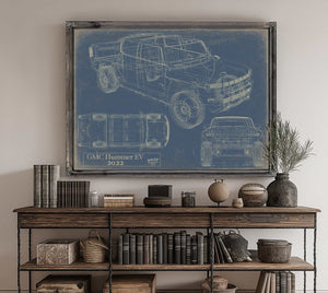 2022 Gmc Hummer Ev Pickup Wall Art from Bella Frye.