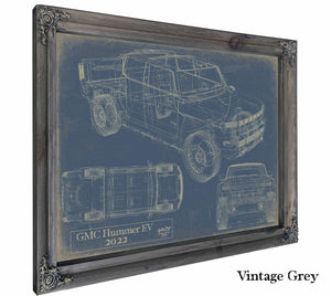 2022 Gmc Hummer Ev Pickup Wall Art from Bella Frye.