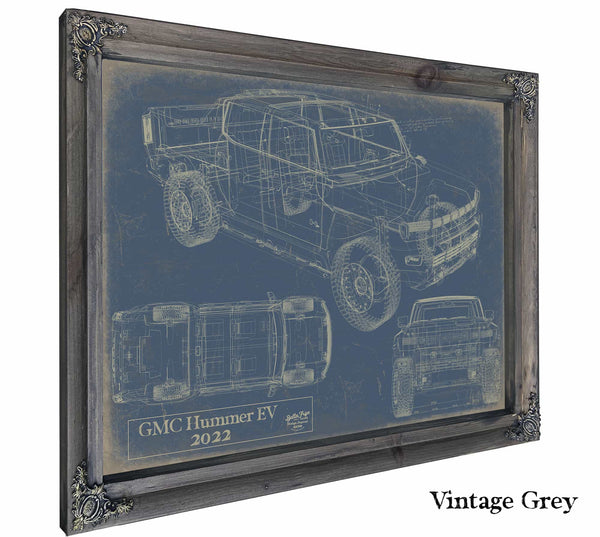 2022 Gmc Hummer Ev Pickup Wall Art from Bella Frye.