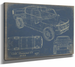 2022 Gmc Hummer Ev Pickup Wall Art from Bella Frye.