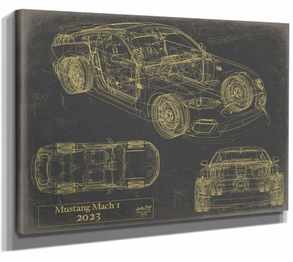 2023 Mustang Mach 1 Wall Art from Bella Frye.