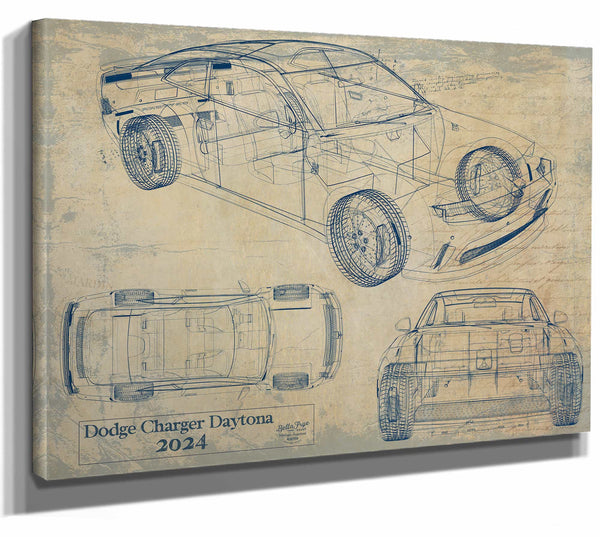 2024 Dodge Charger Daytona Wall Art from Bella Frye.