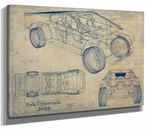 2024 Tesla Cybertruck Wall Art from Bella Frye.