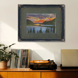 Sunset On The Columbia Portland Oregon — vintage wall art by Bella Frye