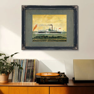 Steamboat Lexington The Fastest Boat That Ever Sailed — Framed Wall Art Room View | Bella Frye